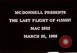 Image of F-4J crash 15557 MAC 2833 Saint Louis Missouri USA, 1968, second 4 stock footage video 65675045368