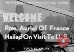 Immagine di Il Presidente francese Vincent Auriol United States USA, 1951, secondo 15 filmato di repertorio 65675045384