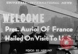 Immagine di Il Presidente francese Vincent Auriol United States USA, 1951, secondo 17 filmato di repertorio 65675045384
