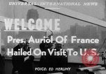 Immagine di Il Presidente francese Vincent Auriol United States USA, 1951, secondo 18 filmato di repertorio 65675045384