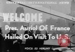 Immagine di Il Presidente francese Vincent Auriol United States USA, 1951, secondo 19 filmato di repertorio 65675045384