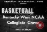 Image of basketball match Minneapolis Minnesota USA, 1951, second 1 stock footage video 65675045388