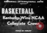 Image of basketball match Minneapolis Minnesota USA, 1951, second 4 stock footage video 65675045388