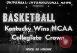 Image of basketball match Minneapolis Minnesota USA, 1951, second 6 stock footage video 65675045388