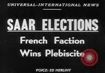 Image of elections Saarland Germany, 1952, second 14 stock footage video 65675045411
