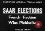 Image of elections Saarland Germany, 1952, second 17 stock footage video 65675045411