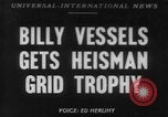 Image of Billy Vessels United States USA, 1952, second 1 stock footage video 65675045419