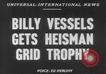 Image of Billy Vessels United States USA, 1952, second 3 stock footage video 65675045419