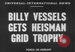 Image of Billy Vessels United States USA, 1952, second 4 stock footage video 65675045419
