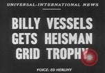 Image of Billy Vessels United States USA, 1952, second 6 stock footage video 65675045419