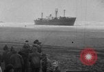 Image of The SS Yorkmar aground on beach Grays Harbor Washington USA, 1952, second 5 stock footage video 65675045422