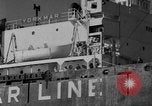 Image of The SS Yorkmar aground on beach Grays Harbor Washington USA, 1952, second 12 stock footage video 65675045422