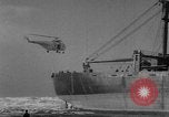 Image of The SS Yorkmar aground on beach Grays Harbor Washington USA, 1952, second 18 stock footage video 65675045422