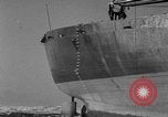 Image of The SS Yorkmar aground on beach Grays Harbor Washington USA, 1952, second 30 stock footage video 65675045422