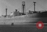 Image of The SS Yorkmar aground on beach Grays Harbor Washington USA, 1952, second 32 stock footage video 65675045422