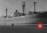Image of The SS Yorkmar aground on beach Grays Harbor Washington USA, 1952, second 33 stock footage video 65675045422