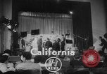 Image of Christmas greeting recorded for American soldiers overseas California United States USA, 1952, second 4 stock footage video 65675045424