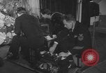 Image of Christmas greeting recorded for American soldiers overseas California United States USA, 1952, second 31 stock footage video 65675045424