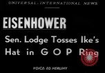 Immagine di Generale Eisenhower Washington DC USA, 1952, secondo 1 filmato di repertorio 65675045430
