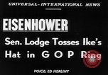 Immagine di Generale Eisenhower Washington DC USA, 1952, secondo 4 filmato di repertorio 65675045430