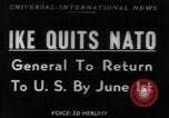 Image of General Eisenhower Paris France, 1952, second 1 stock footage video 65675045438
