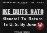 Image of General Eisenhower Paris France, 1952, second 6 stock footage video 65675045438
