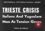 Standbild Yugoslavians Triest Italien, 1953, aus Sekunde 10 historischem Filmmaterial Videoclip 65675045443