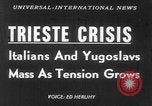 Standbild Yugoslavians Triest Italien, 1953, aus Sekunde 11 historischem Filmmaterial Videoclip 65675045443