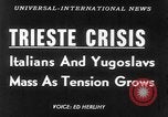 Standbild Yugoslavians Triest Italien, 1953, aus Sekunde 13 historischem Filmmaterial Videoclip 65675045443