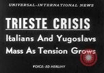 Standbild Yugoslavians Triest Italien, 1953, aus Sekunde 15 historischem Filmmaterial Videoclip 65675045443