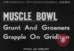 Standbild Tacoma Muskel Bowl Football Spiel Washington State United States USA, 1953, aus Sekunde 1 historischem Filmmaterial Videoclip 65675045451