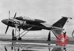Standbild Marine Lockheed XFV experimentelle senkrechte Starts und Landungen (VTOL) Flugzeuge California United States USA, 1954, aus Sekunde 15 historischem Filmmaterial Videoclip 65675045461