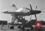 Standbild Marine Lockheed XFV experimentelle senkrechte Starts und Landungen (VTOL) Flugzeuge California United States USA, 1954, aus Sekunde 17 historischem Filmmaterial Videoclip 65675045461