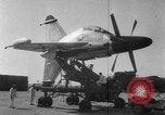 Standbild Marine Lockheed XFV experimentelle senkrechte Starts und Landungen (VTOL) Flugzeuge California United States USA, 1954, aus Sekunde 18 historischem Filmmaterial Videoclip 65675045461