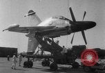 Standbild Marine Lockheed XFV experimentelle senkrechte Starts und Landungen (VTOL) Flugzeuge California United States USA, 1954, aus Sekunde 20 historischem Filmmaterial Videoclip 65675045461