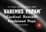 Image of Cardinal Roncalli Vatican City Rome Italy, 1958, second 1 stock footage video 65675045474