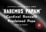 Image of Cardinal Roncalli Vatican City Rome Italy, 1958, second 3 stock footage video 65675045474