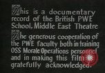 Immagine di British guerra politica Scuola Executive Il Cairo Egitto, 1944, secondo 33 filmato di repertorio 65675045519