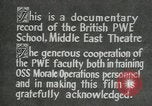 Immagine di British guerra politica Scuola Executive Il Cairo Egitto, 1944, secondo 34 filmato di repertorio 65675045519
