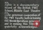 Immagine di British guerra politica Scuola Executive Il Cairo Egitto, 1944, secondo 35 filmato di repertorio 65675045519