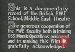 Immagine di British guerra politica Scuola Executive Il Cairo Egitto, 1944, secondo 38 filmato di repertorio 65675045519
