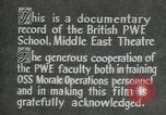 Immagine di British guerra politica Scuola Executive Il Cairo Egitto, 1944, secondo 40 filmato di repertorio 65675045519
