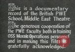 Immagine di British guerra politica Scuola Executive Il Cairo Egitto, 1944, secondo 41 filmato di repertorio 65675045519