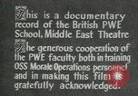 Immagine di British guerra politica Scuola Executive Il Cairo Egitto, 1944, secondo 42 filmato di repertorio 65675045519