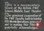 Immagine di British guerra politica Scuola Executive Il Cairo Egitto, 1944, secondo 43 filmato di repertorio 65675045519
