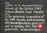 Immagine di British guerra politica Scuola Executive Il Cairo Egitto, 1944, secondo 45 filmato di repertorio 65675045519
