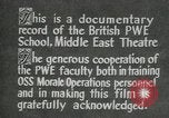 Immagine di British guerra politica Scuola Executive Il Cairo Egitto, 1944, secondo 46 filmato di repertorio 65675045519