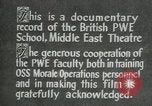 Immagine di British guerra politica Scuola Executive Il Cairo Egitto, 1944, secondo 50 filmato di repertorio 65675045519