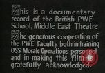 Immagine di British guerra politica Scuola Executive Il Cairo Egitto, 1944, secondo 51 filmato di repertorio 65675045519