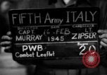Image of propaganda leaflet bundles World War 2 Italy, 1945, second 4 stock footage video 65675045532